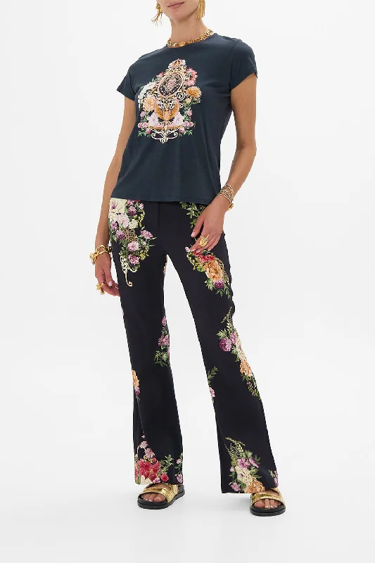 Deal Frenzy FULL LENGTH FLARED PANT ADORNED IN ALEXANDRIA