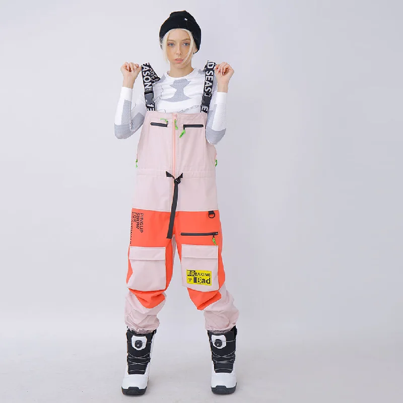 Customer Appreciation Sale Snowverb Women's Windblock Tech Waterproof Bad Breaking Pro Snow Pants Bibs